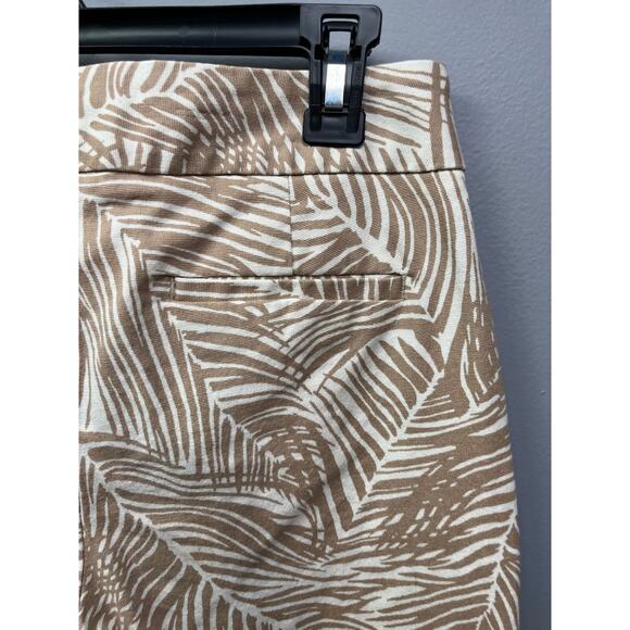 Talbot's Pants Womens size 4 Modern Fit taupe/cream ankle Straight - Picture 8 of 11